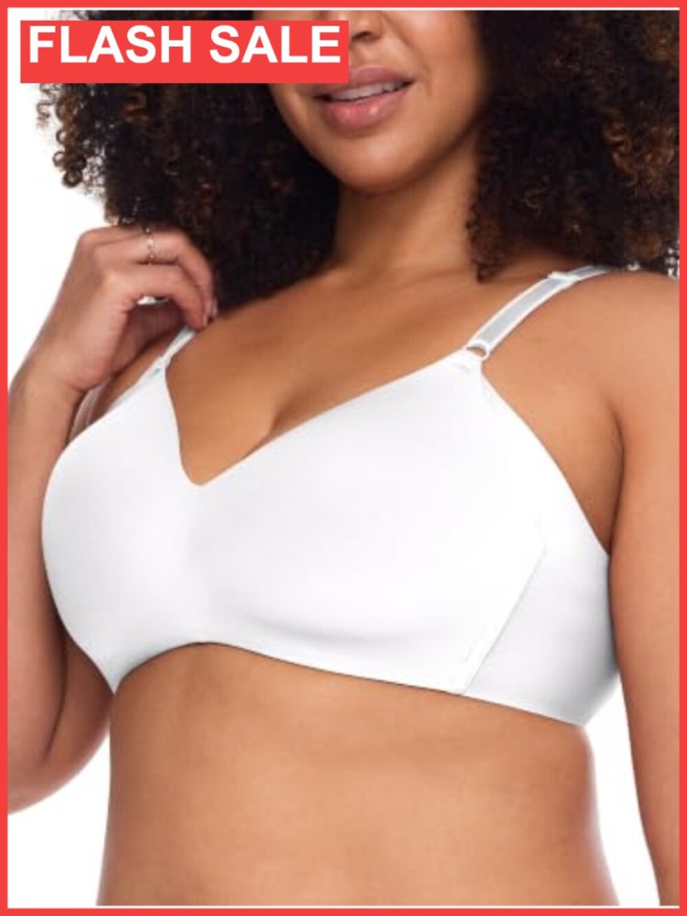 Wireless T-Shirt Bra Lightly Lined Full Coverage Underarm Smoothing